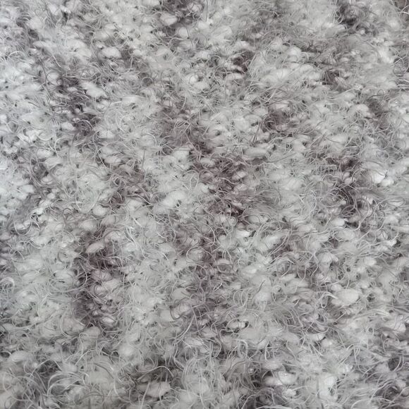 Mixit White & Gray Chunky Soft Eyelash Knit Versatile Infinity Scarf Women's OS - Picture 6 of 7